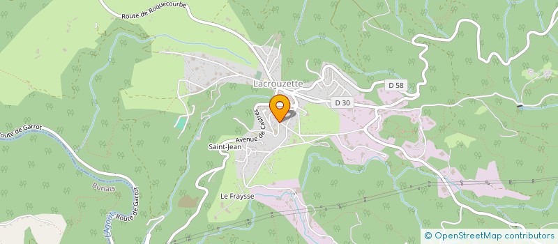 localisation de l'entreprise MONSIEUR GERARD ALBERT  LACROUZETTE