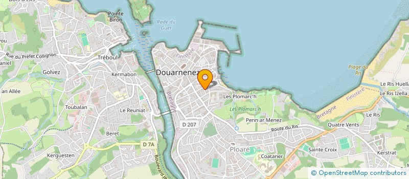 localisation de l'entreprise MONSIEUR GERARD ALLE à DOUARNENEZ