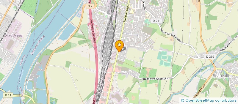 localisation de l'entreprise MONSIEUR GERARD ALLEMAND  PORTES-LES-VALENCE