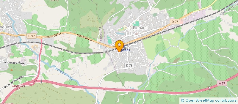 localisation de l'entreprise MONSIEUR GERARD ALLYS  PIGNANS