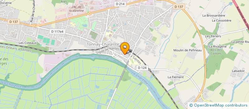 localisation de l'entreprise MONSIEUR GERARD ANDRAUD  TONNAY-CHARENTE