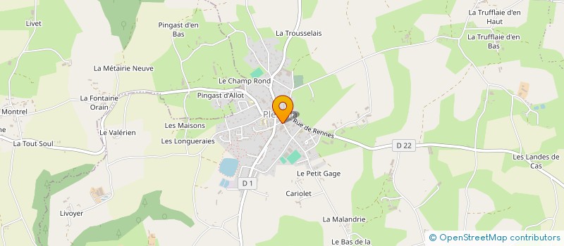 localisation de l'entreprise MONSIEUR GERARD ANDRE IRENE THERMET à LE MENE