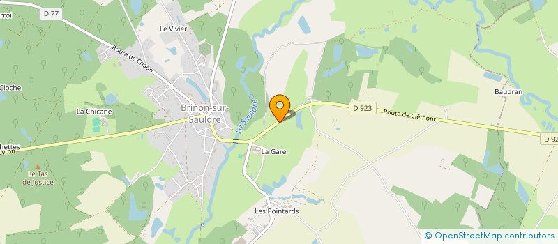 localisation de l'entreprise MONSIEUR GERARD ANDRE JEAN MOUTARDIER  BRINON-SUR-SAULDRE