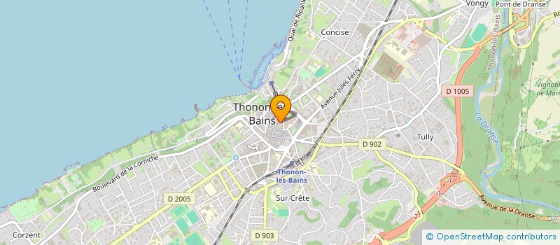 localisation de l'entreprise MONSIEUR GERARD ANTHOINE à THONON-LES-BAINS
