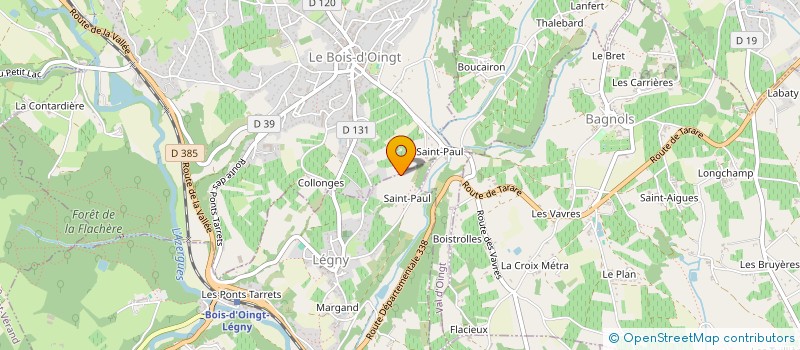 localisation de l'entreprise MONSIEUR GERARD ARRICOT  BAGNOLS