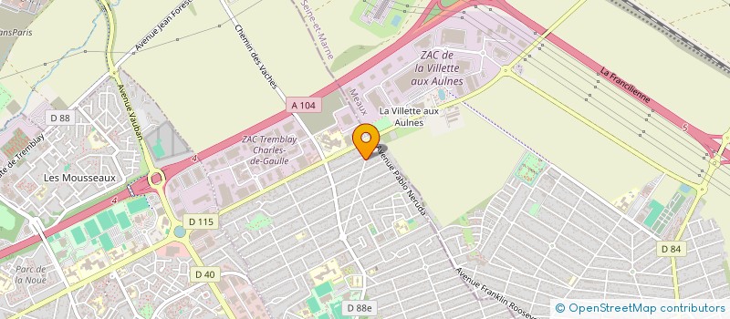 localisation de l'entreprise MONSIEUR GERARD ASSADOURIAN à TREMBLAY-EN-FRANCE