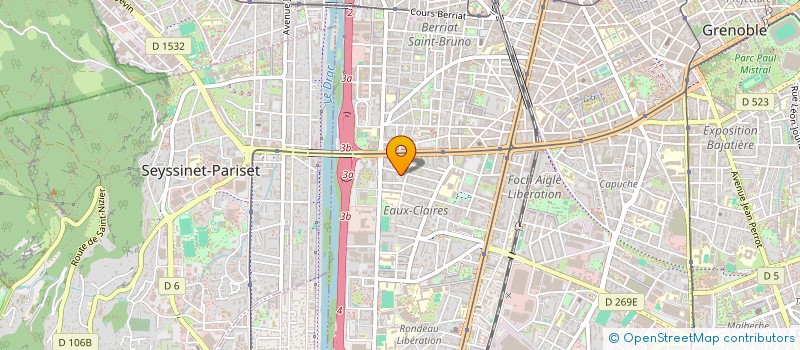 localisation de l'entreprise MONSIEUR GERARD AUBRY  GRENOBLE