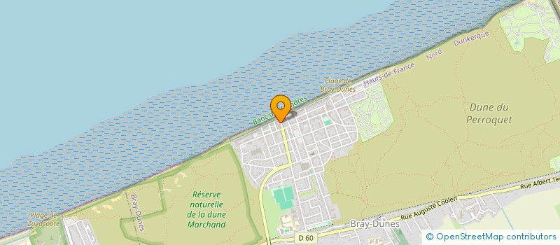 localisation de l'entreprise MONSIEUR GERARD AUCAGOS  BRAY-DUNES