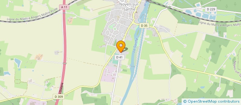 localisation de l'entreprise MONSIEUR GERARD AUDIGET à NOYEN-SUR-SARTHE