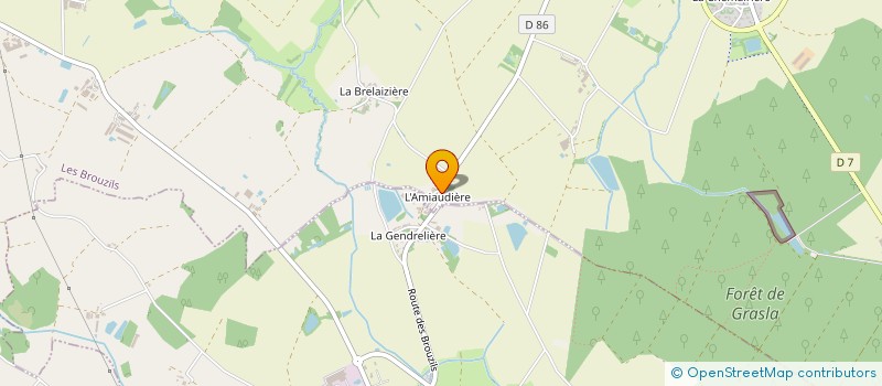 localisation de l'entreprise MONSIEUR GERARD AUDOIRE  LES BROUZILS