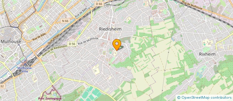 localisation de l'entreprise MONSIEUR GERARD AUGELMANN  RIEDISHEIM