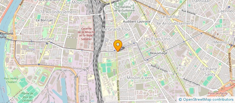 localisation de l'entreprise MONSIEUR GERARD AUJAS  LYON