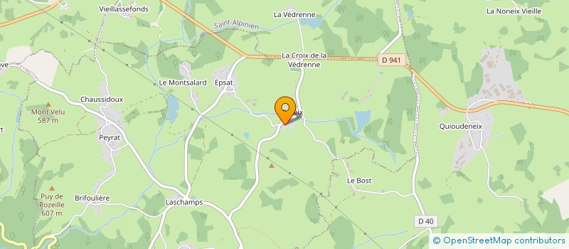 localisation de l'entreprise MONSIEUR GERARD AUMEUNIER à SAINT-PARDOUX-LE-NEUF