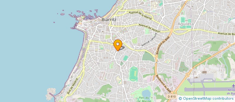 localisation de l'entreprise MONSIEUR GERARD AUSSEILL  BIARRITZ