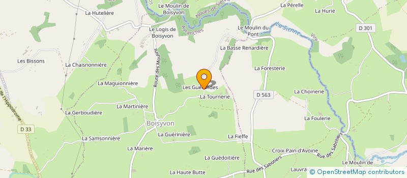 localisation de l'entreprise MONSIEUR GERARD AUTRET  BOISYVON