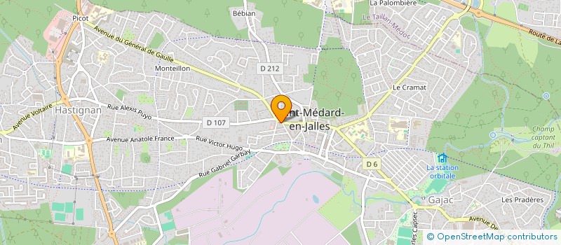 localisation de l'entreprise MONSIEUR GERARD AVEILLIAN à SAINT-MEDARD-EN-JALLES