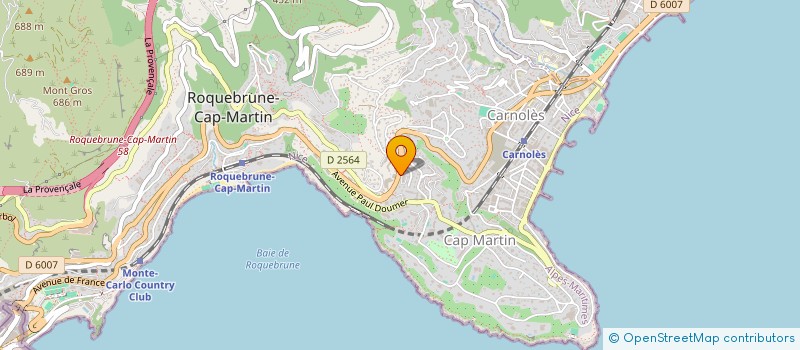 localisation de l'entreprise MONSIEUR GERARD AVEZ à ROQUEBRUNE-CAP-MARTIN
