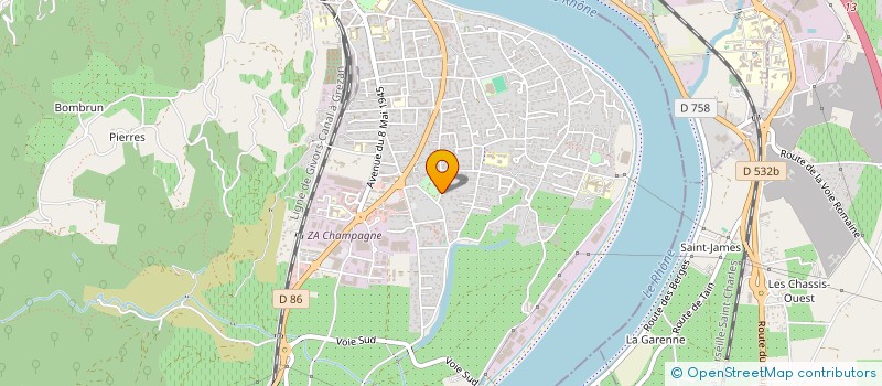 localisation de l'entreprise MONSIEUR GERARD BADEL à TOURNON-SUR-RHONE