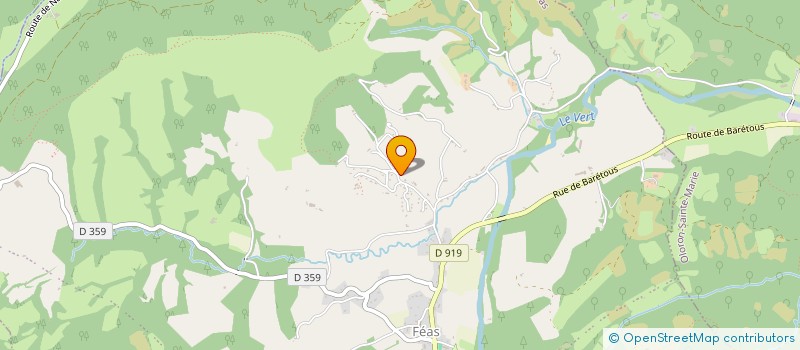 localisation de l'entreprise MONSIEUR GERARD BAGUESTE  ANCE FEAS