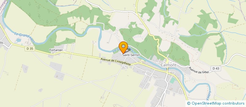 localisation de l'entreprise MONSIEUR GERARD BALANDIER  CALMONT