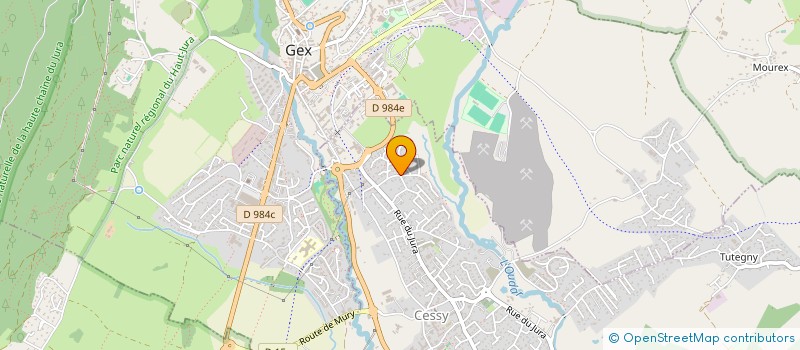 localisation de l'entreprise MONSIEUR GERARD BALDENSPERGER  MIJOUX