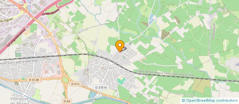 localisation de l'entreprise MONSIEUR GERARD BALDRAN à VILLENEUVE-LES-BEZIERS