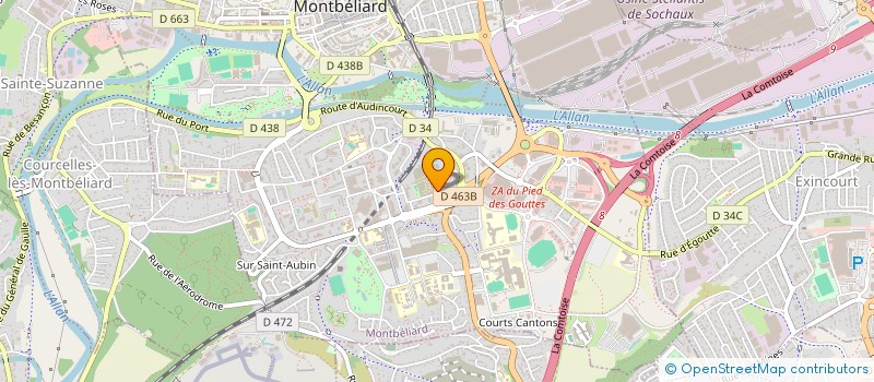 localisation de l'entreprise MONSIEUR GERARD BAMBERGER  MONTBELIARD