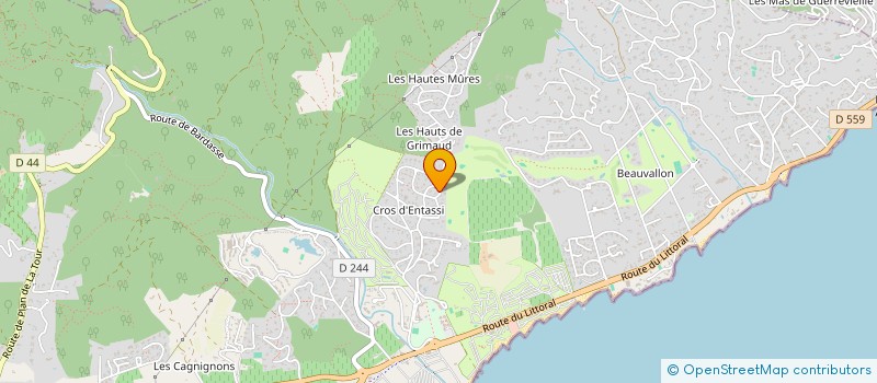 localisation de l'entreprise MONSIEUR GERARD BAMMERT à GRIMAUD