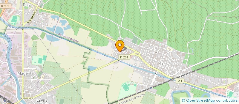 localisation de l'entreprise MONSIEUR GERARD BARDIN  AY-CHAMPAGNE