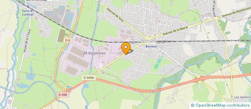 localisation de l'entreprise MONSIEUR GERARD BARLET  BONSON