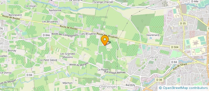 localisation de l'entreprise MONSIEUR GERARD BARNAUD  GLEIZE