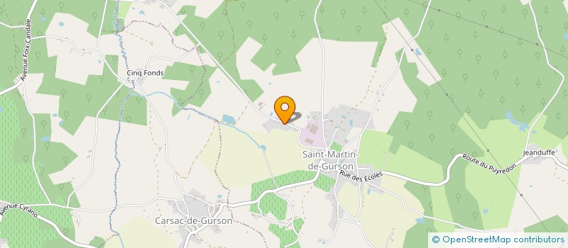 localisation de l'entreprise MONSIEUR GERARD BARRAUD  SAINT-MARTIN-DE-GURSON