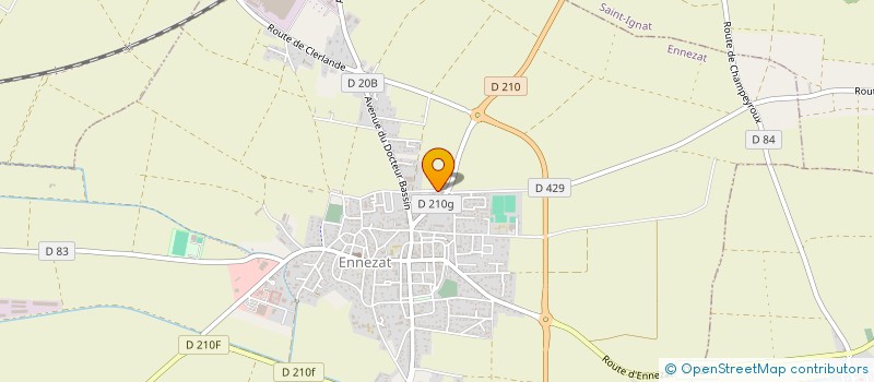 localisation de l'entreprise MONSIEUR GERARD BARRET  ENNEZAT