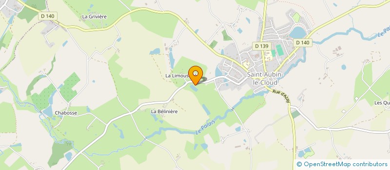 localisation de l'entreprise MONSIEUR GERARD BARRET  SAINT-AUBIN-LE-CLOUD