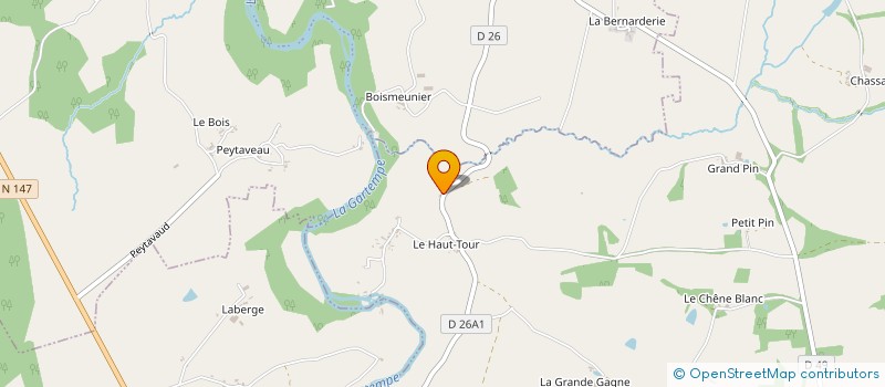localisation de l'entreprise MONSIEUR GERARD BARRIERE à SAINT-SORNIN-LA-MARCHE