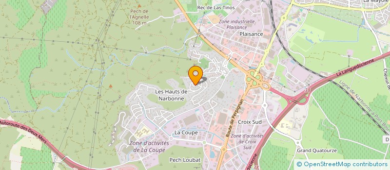 localisation de l'entreprise MONSIEUR GERARD BARTHE  NARBONNE