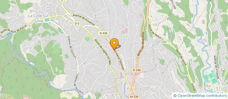 localisation de l'entreprise MONSIEUR GERARD BASSANI  LA COLLE-SUR-LOUP