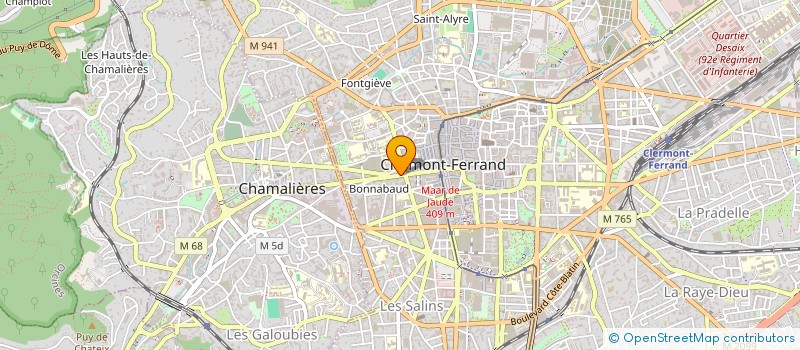 localisation de l'entreprise MONSIEUR GERARD BASSET à CLERMONT-FERRAND