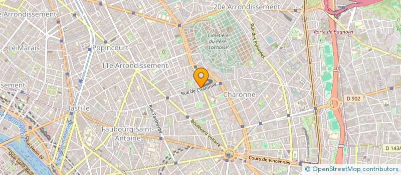 localisation de l'entreprise MONSIEUR GERARD BASTID  PARIS