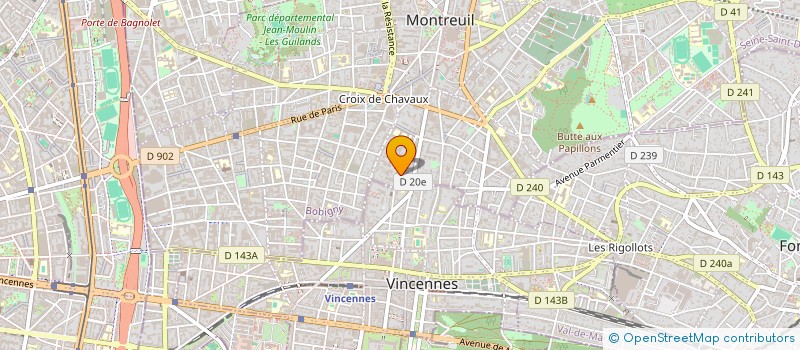 localisation de l'entreprise MONSIEUR GERARD BASTIEN à MONTREUIL
