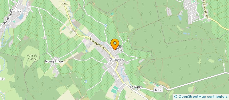 localisation de l'entreprise MONSIEUR GERARD BAUCHET  GRAUVES