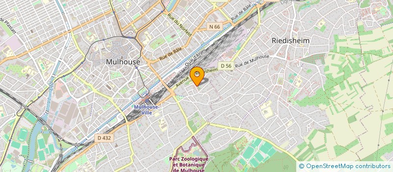 localisation de l'entreprise MONSIEUR GERARD BAUDART à MULHOUSE