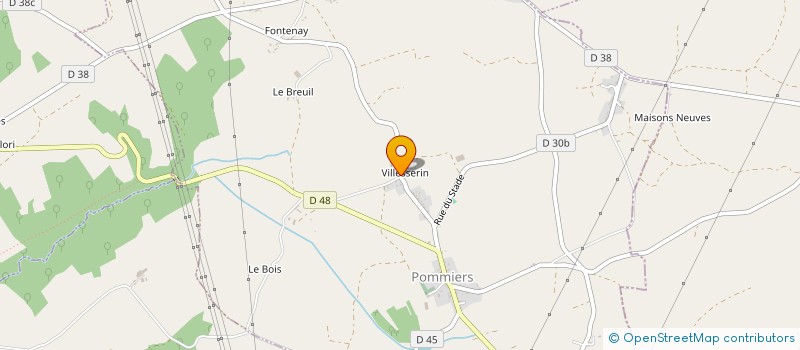localisation de l'entreprise MONSIEUR GERARD BAUDAT à POMMIERS