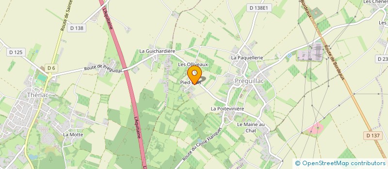 localisation de l'entreprise MONSIEUR GERARD BAUDRY à BERNEUIL