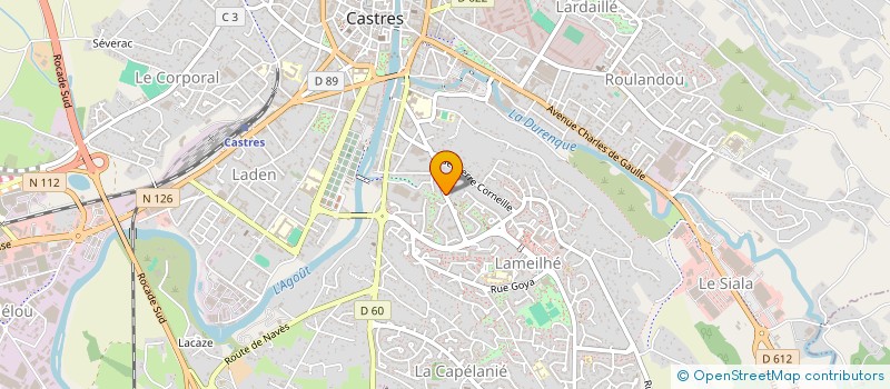 localisation de l'entreprise MONSIEUR GERARD BAUX  CASTRES