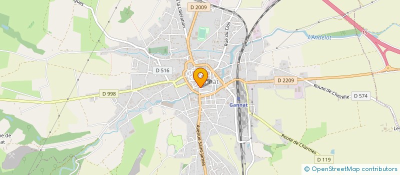 localisation de l'entreprise MONSIEUR GERARD BAYET  GANNAT