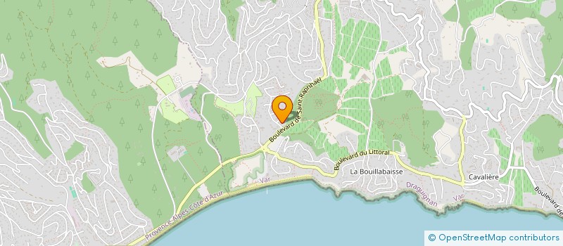 localisation de l'entreprise MONSIEUR GERARD BAZIN  LA CROIX-VALMER