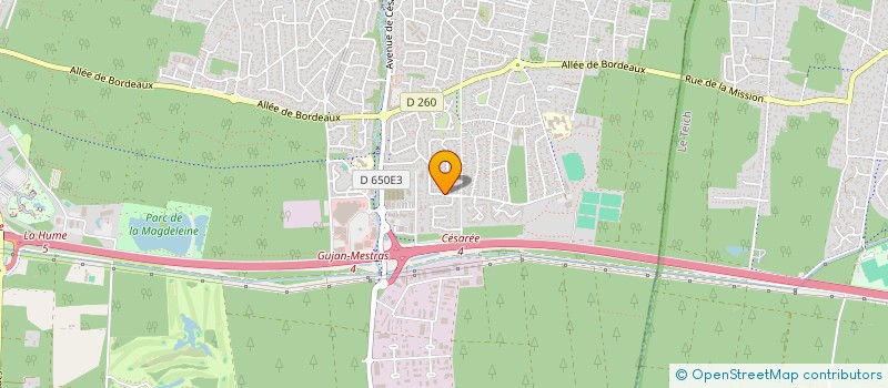 localisation de l'entreprise MONSIEUR GERARD BEAUFUME à GUJAN-MESTRAS