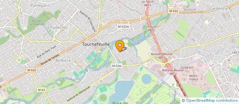 localisation de l'entreprise MONSIEUR GERARD BEAUGRARD à TOURNEFEUILLE