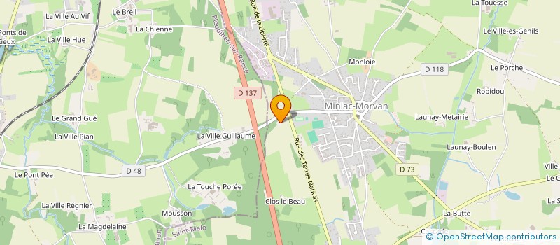 localisation de l'entreprise MONSIEUR GERARD BEAUMONT  LE TRONCHET